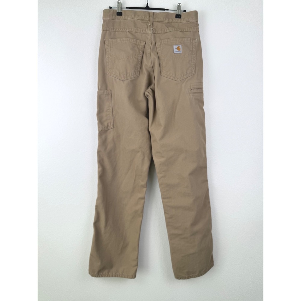 Carhartt FR Work Pants Mens 30x34 Tan Excellent Flame Resistant Loose Fit GKN - Picture 5 of 8